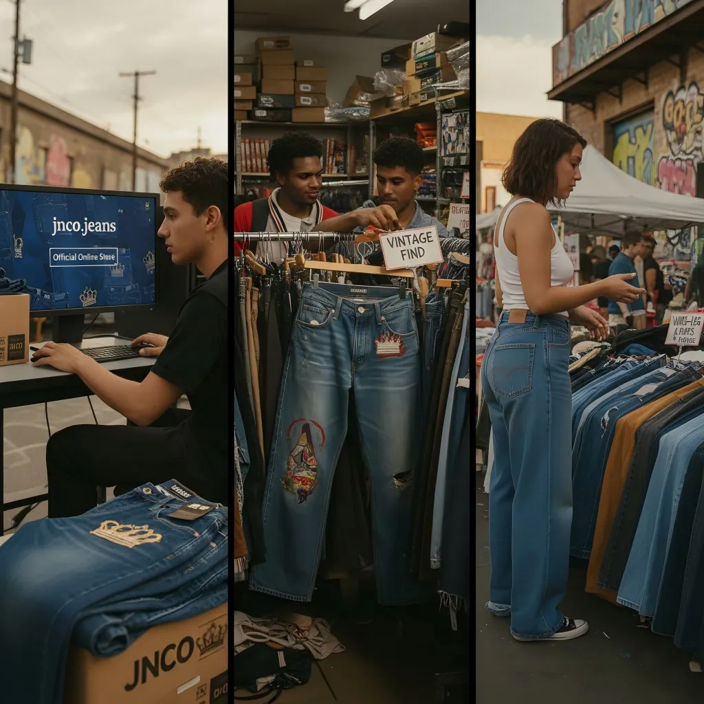 kde koupit vintage a nové džíny JNCO