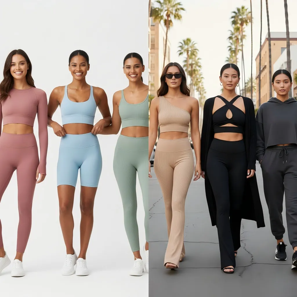 Set Active vs Alo workout sets Set Active vs Alo workout sets
