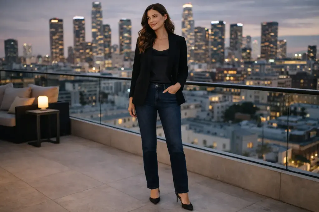 curvy fit jeans waist and hip