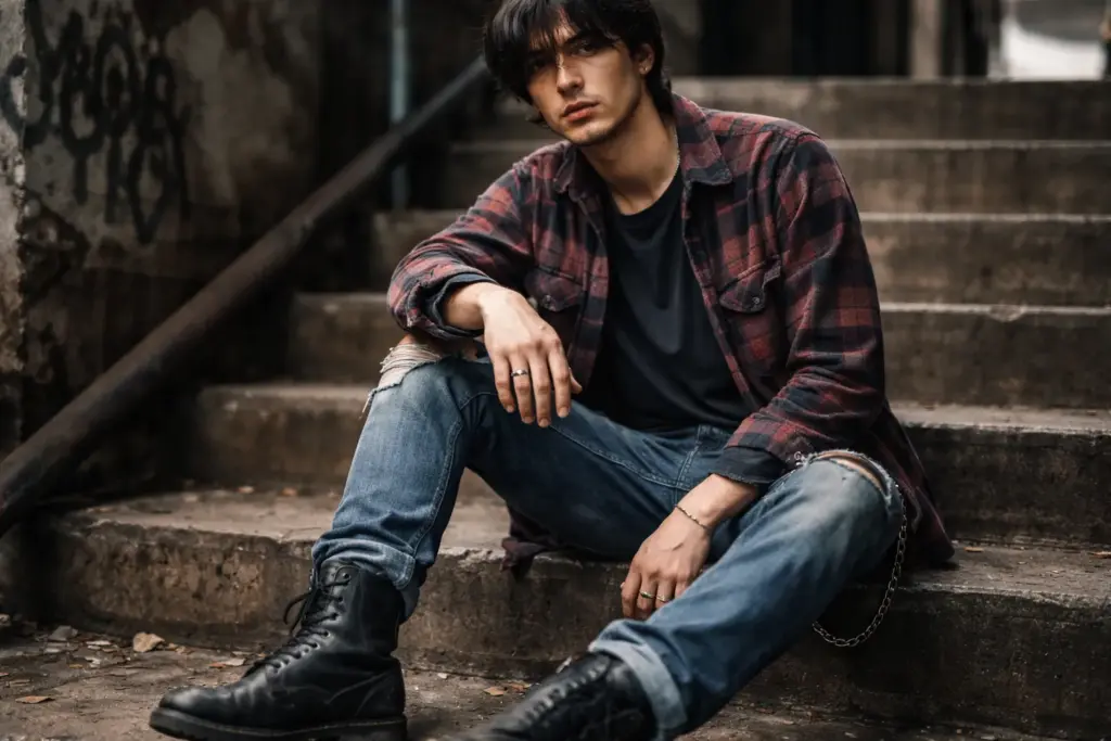 grunge fashion men