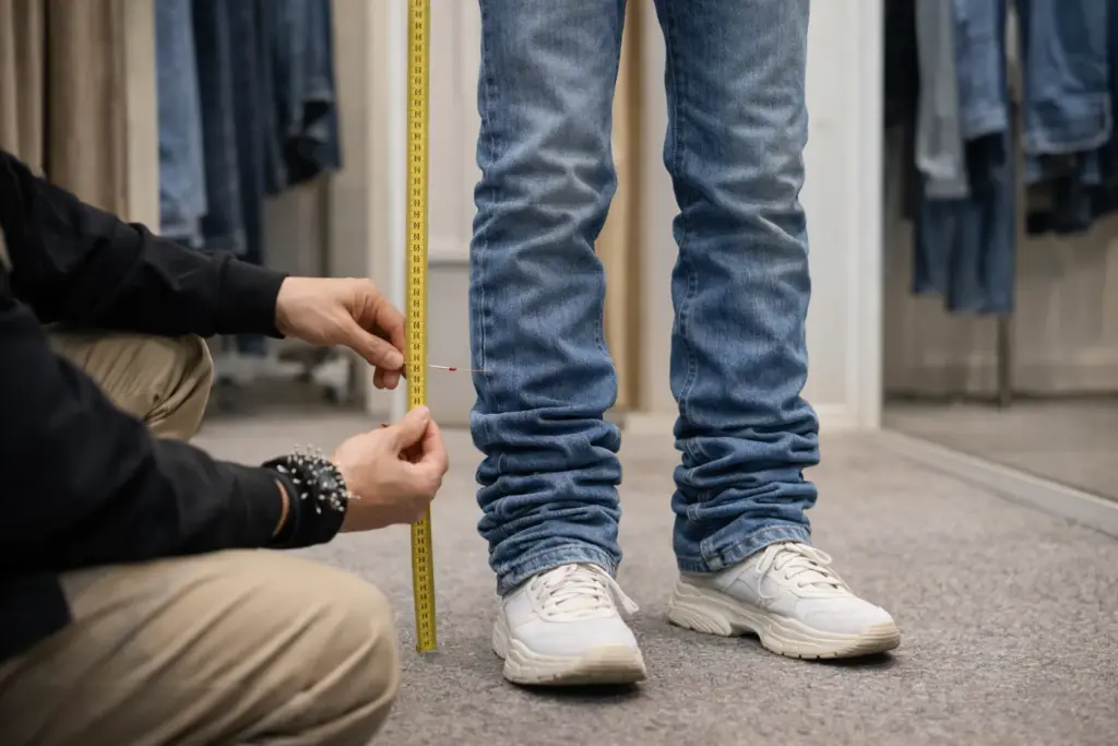 How to stack jeans: inseam, fit, and hem How to stack jeans: inseam, fit, and hem
