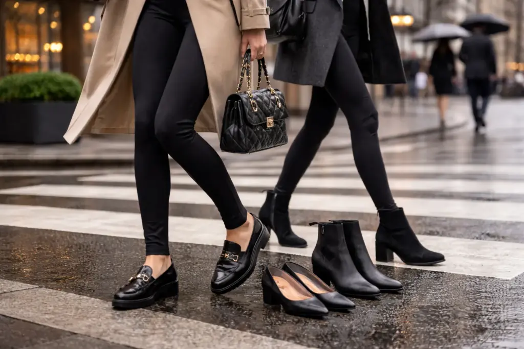 leggings with stirrups shoes