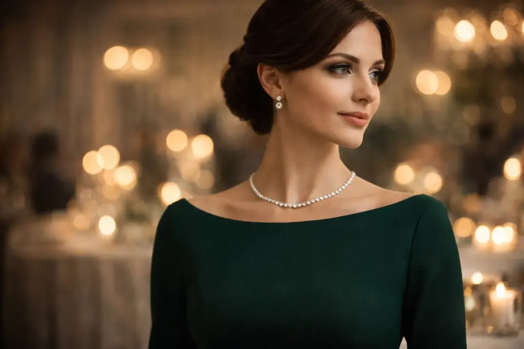 Jewelry for boat neck dresses