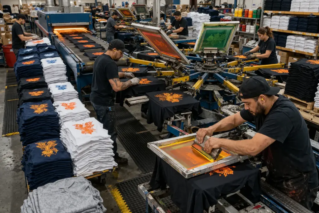 Il metodo di stampa migliore per la produzione in serie di capi d'abbigliamento.