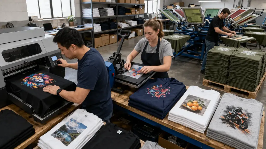 Stampa DTG contro serigrafia