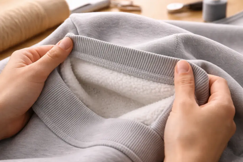 Sweatshirt fabric and construction Sweatshirt fabric and construction