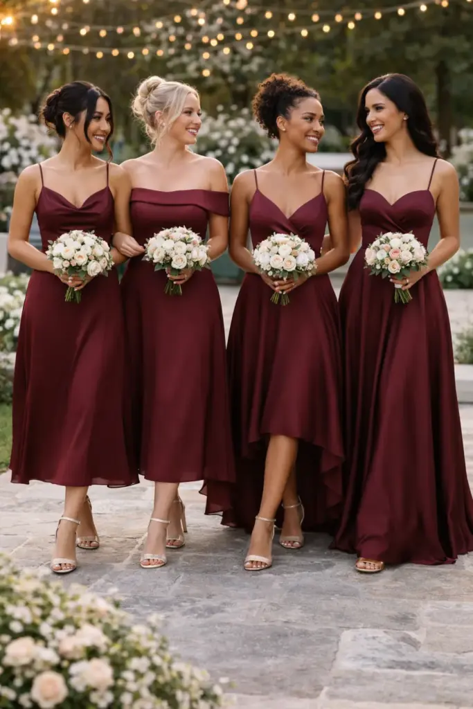 chinese dress ladies A-Line Floor-Length Halter Sleeveless Simple Long Bridesmaid dresses, –  MarryLover main image 0