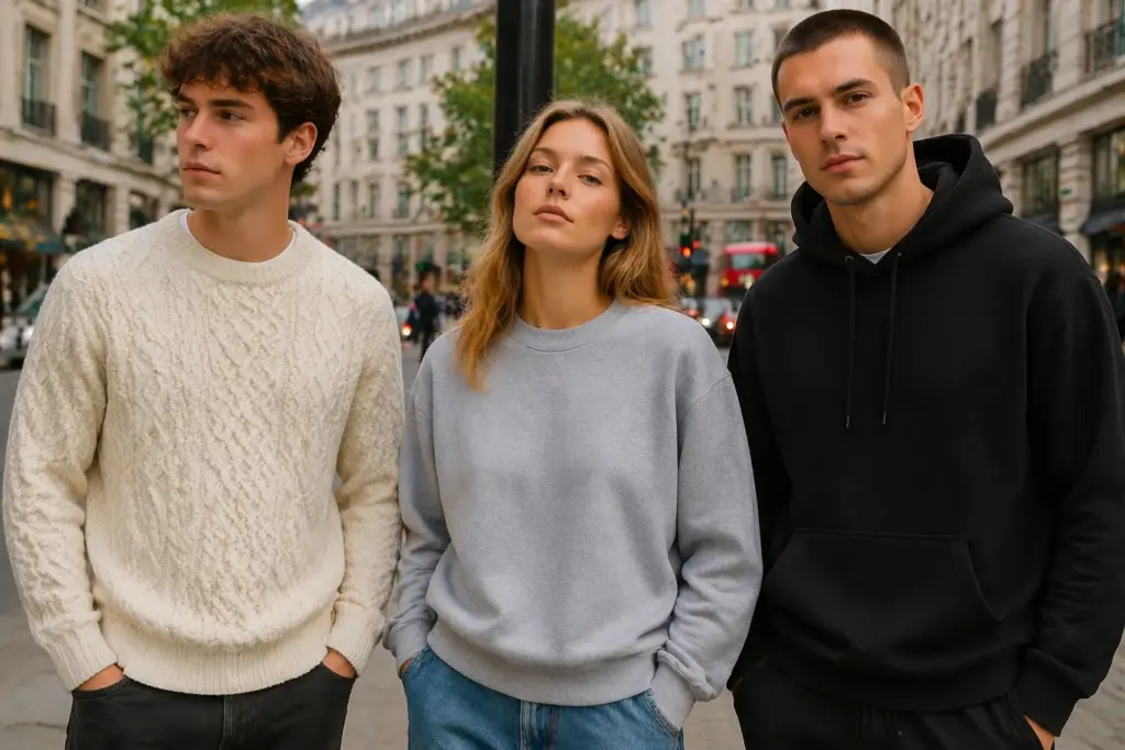 Britisk jumper vs. sweatshirt