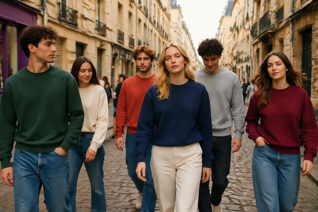 Hvad kalder europæere sweatshirts