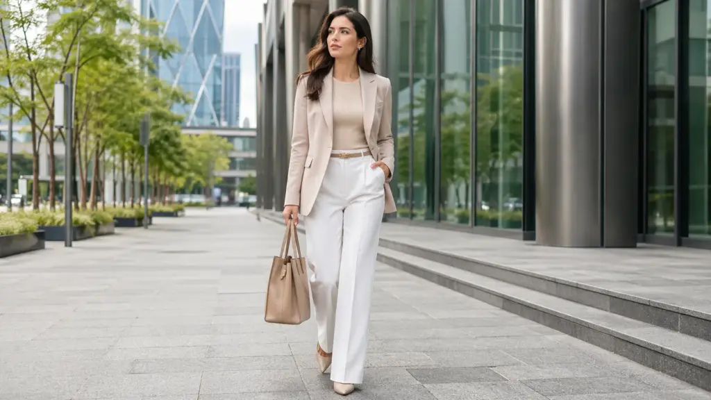 white slacks outfits