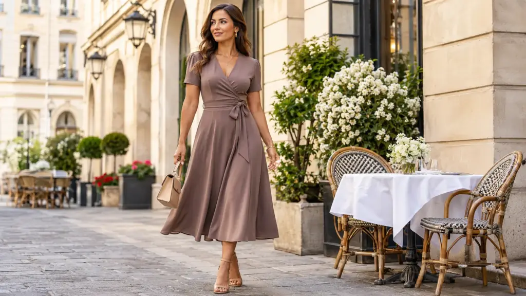 El mejor vestido para el tipo de cuerpo rectangular