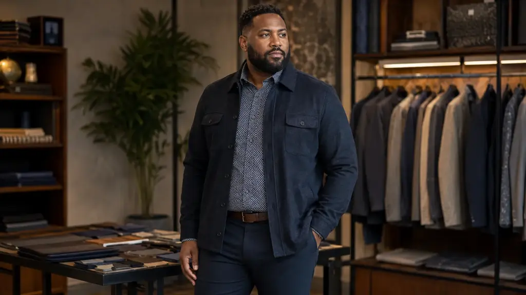 Moda para hombres de talla grande: colores, estampados y tejidos