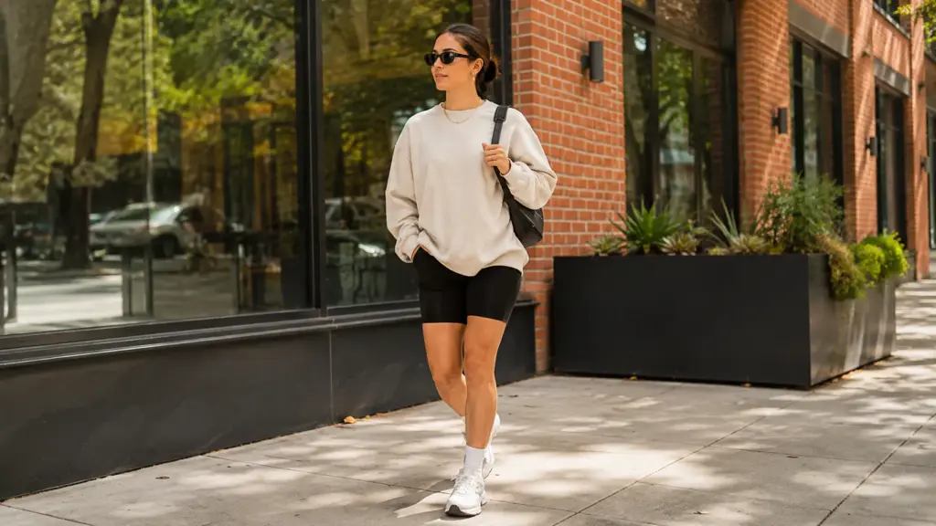 Moda de pantalones cortos de ciclista