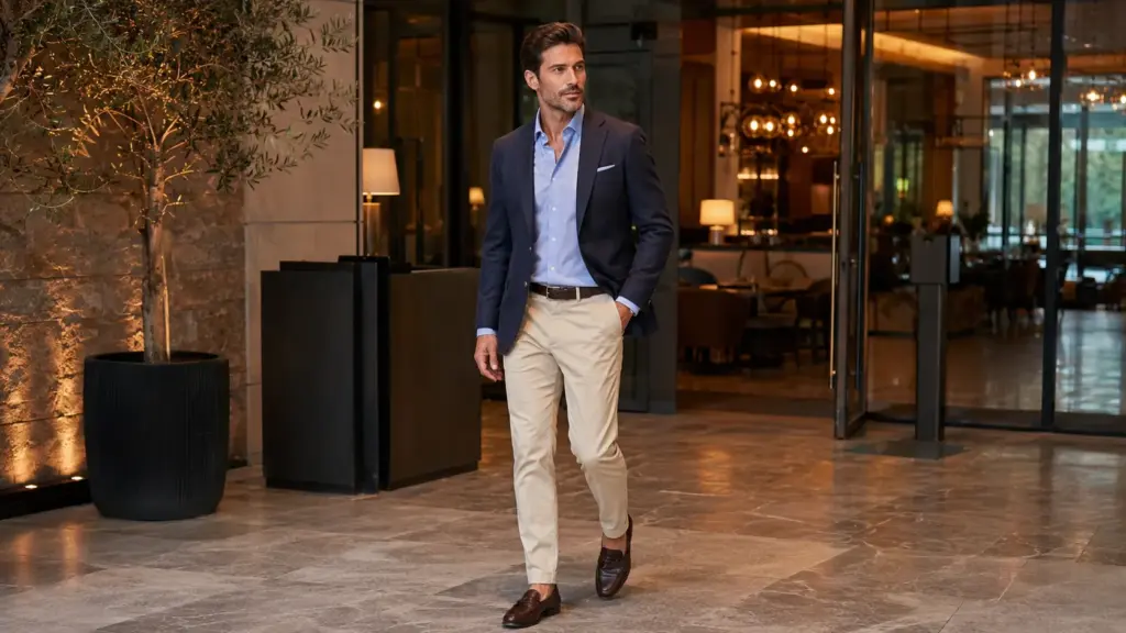 Vestimenta casual elegante para hombres