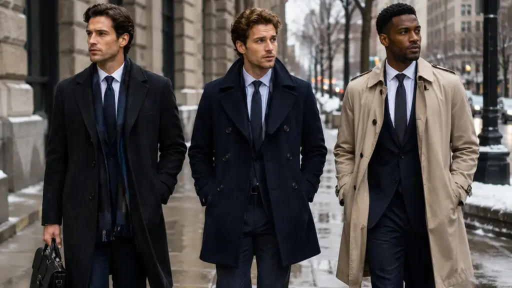 Abrigo de invierno para usar con traje