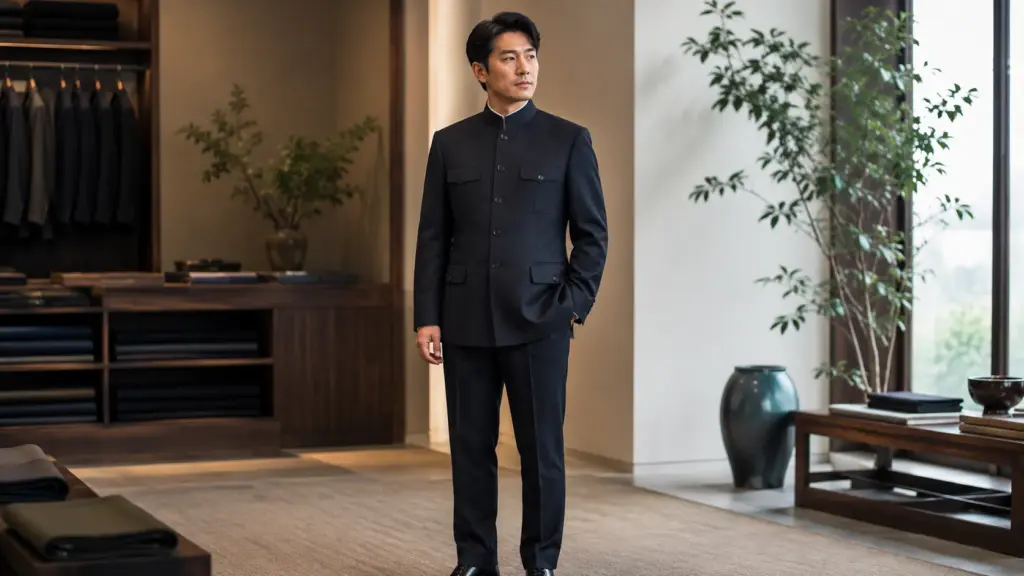 Mao jacket details