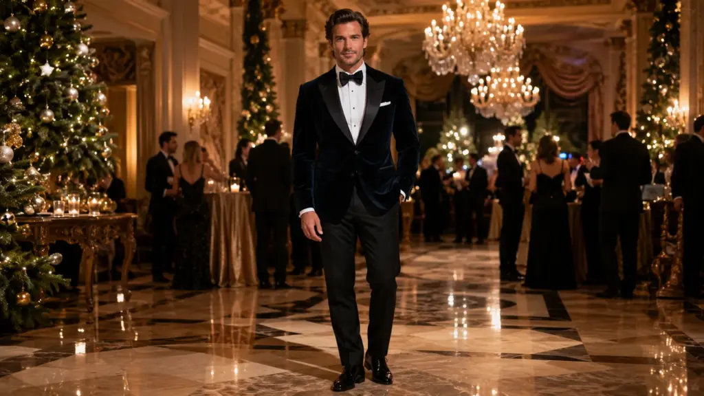 Traje navideño formal para hombre