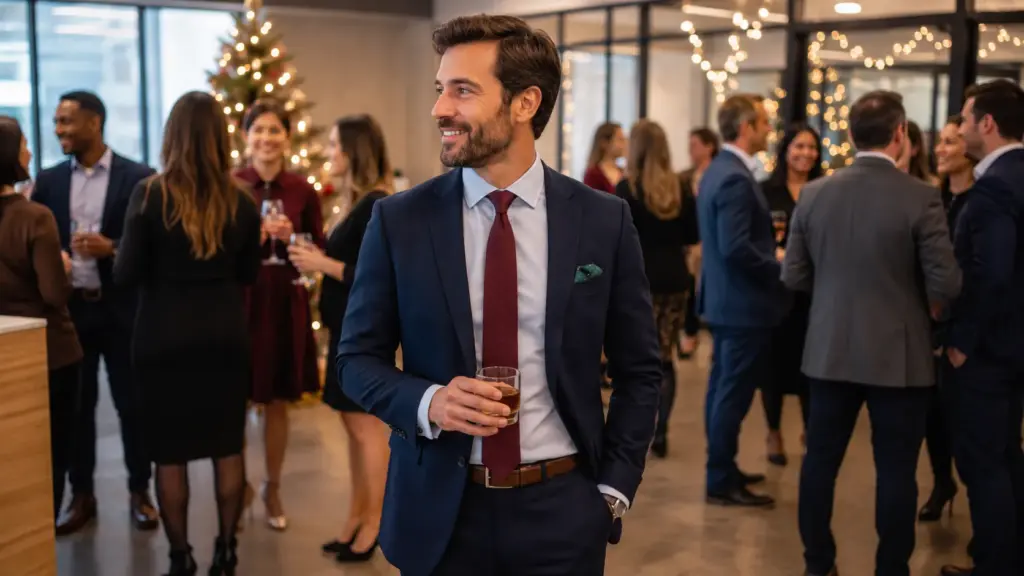 Qué ponerse para una fiesta de Navidad del trabajo (hombre)