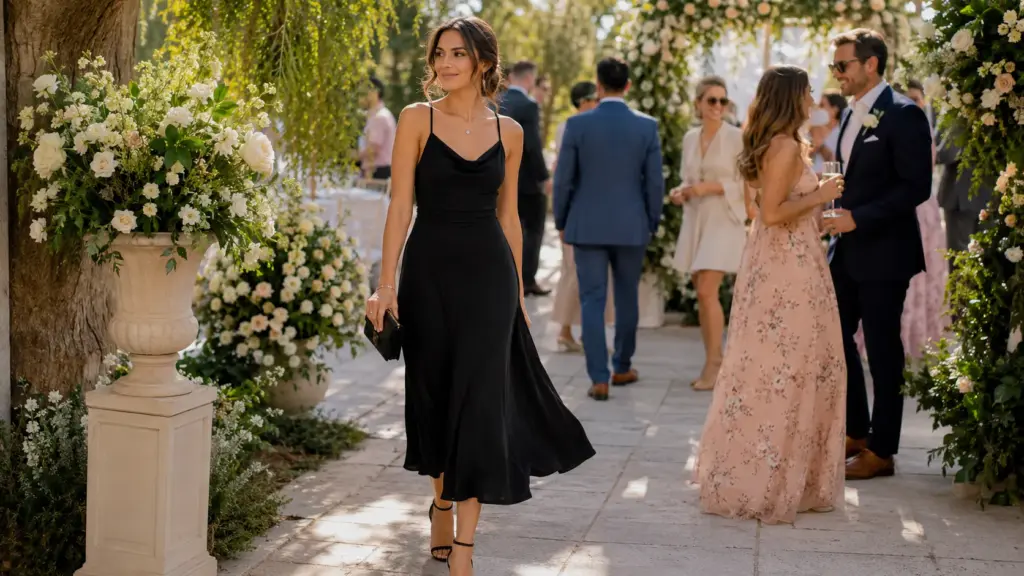 Can you wear black to a wedding as a guest Can you wear black to a wedding as a guest
