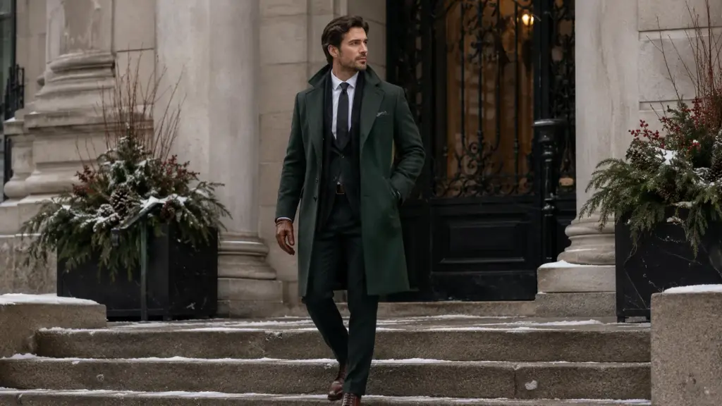 What goes with dark green clothes What goes with dark green clothes