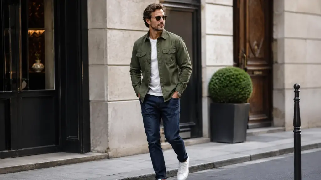 Green and blue outfit for men Green and blue outfit for men