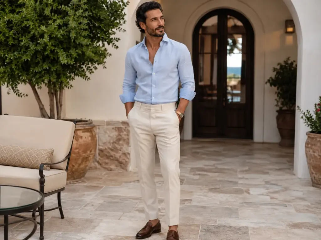 V-Neck and Open Collar V-Neck and Open Collar