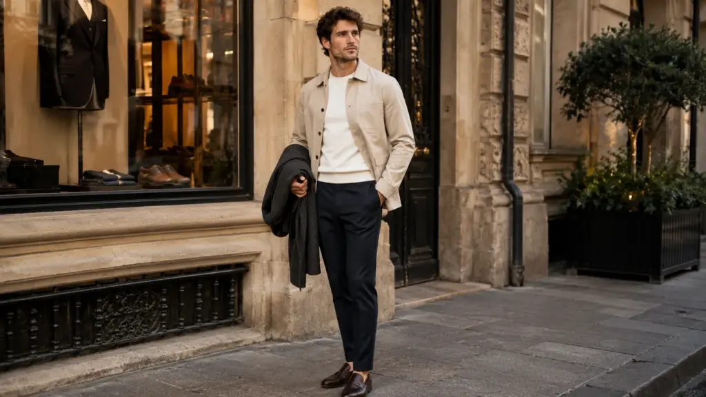 European men's casual fashion capsule European men's casual fashion capsule