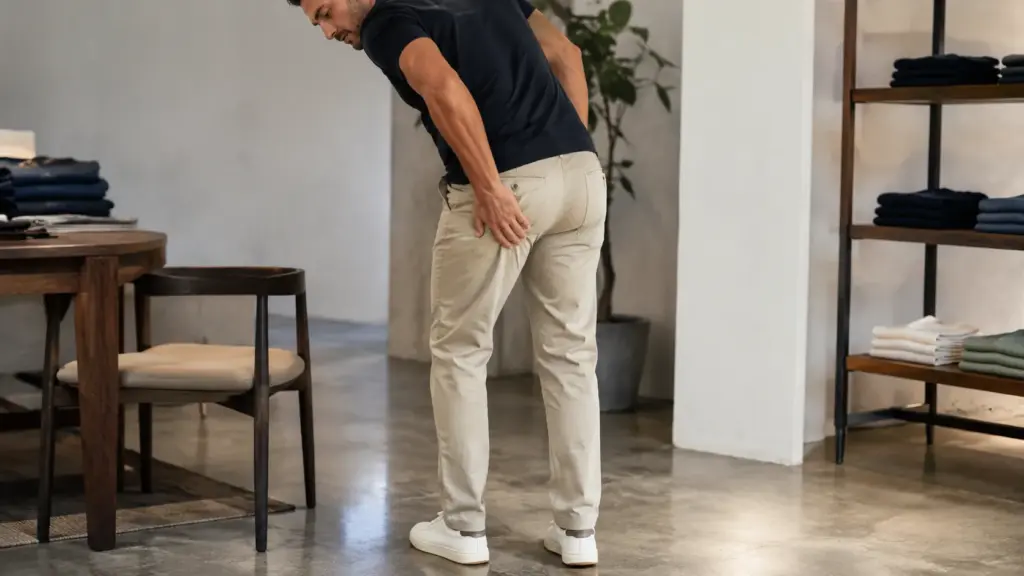 100% cotton pants bagging deformation 100% cotton pants bagging deformation