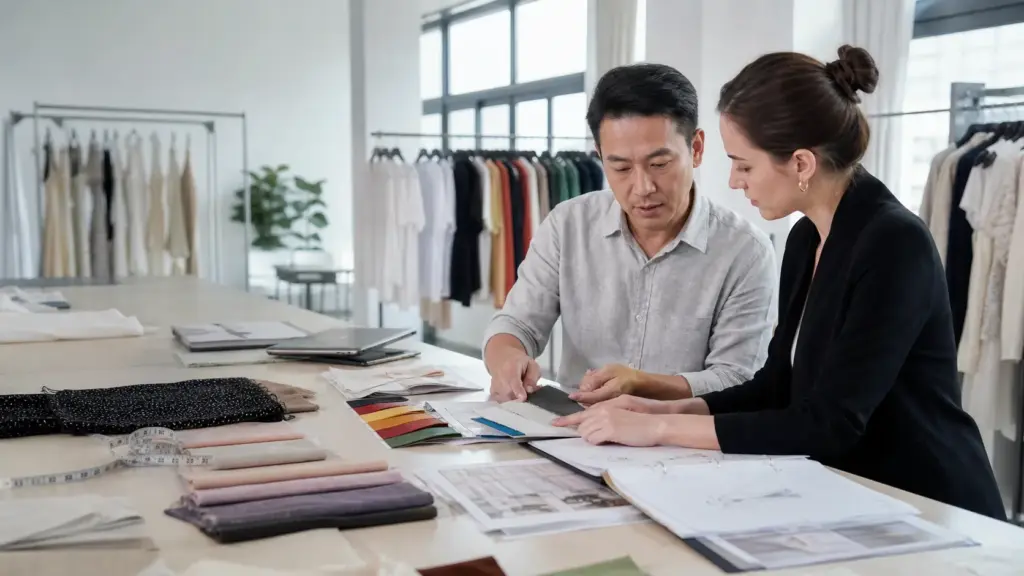women's apparel fabric selection and production planning