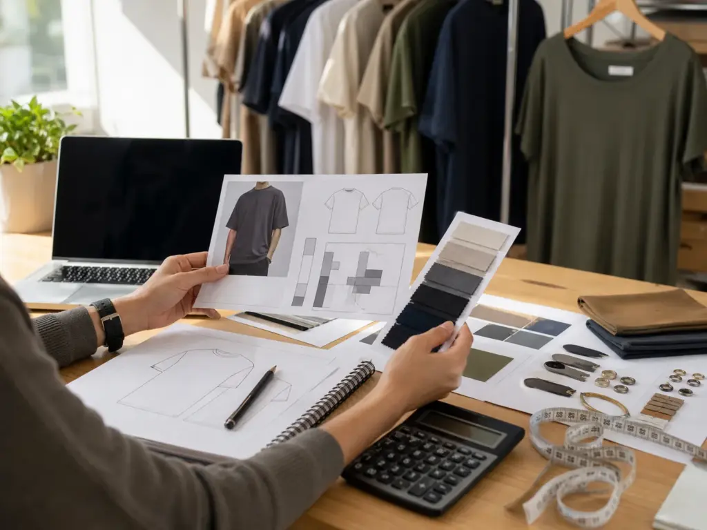 custom clothing manufacturer low MOQ workflow