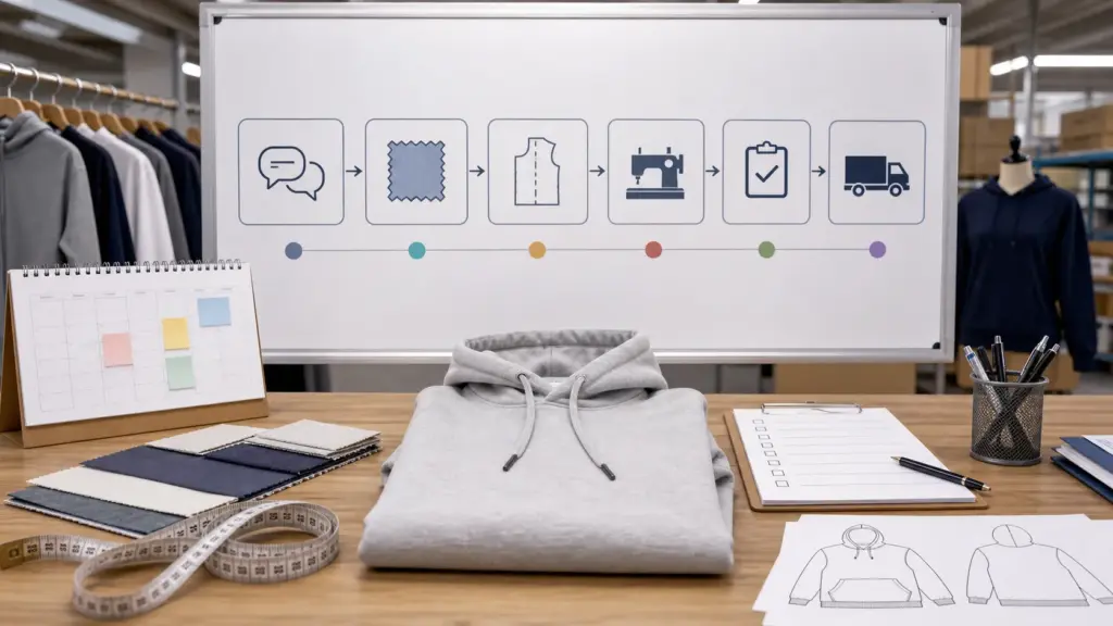 sample development package for clothing production