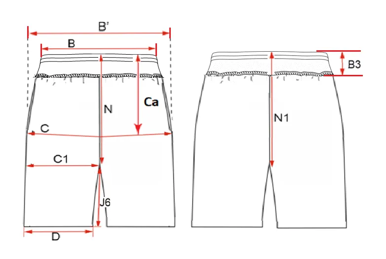 clothing size chart library for buyers