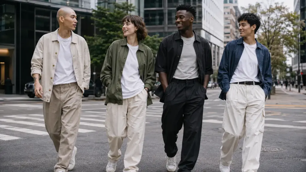 Gender-neutral fashion for casual neutral wear Gender-neutral fashion for casual neutral wear