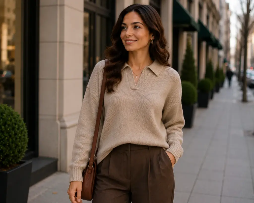 collared sweater