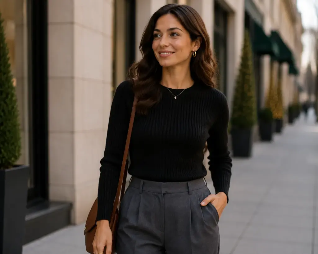 ribbed sweater
