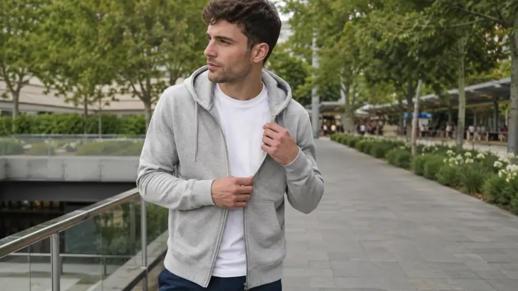 zipper hoodie casual outfit