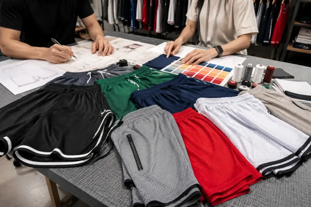 custom mesh shorts factory