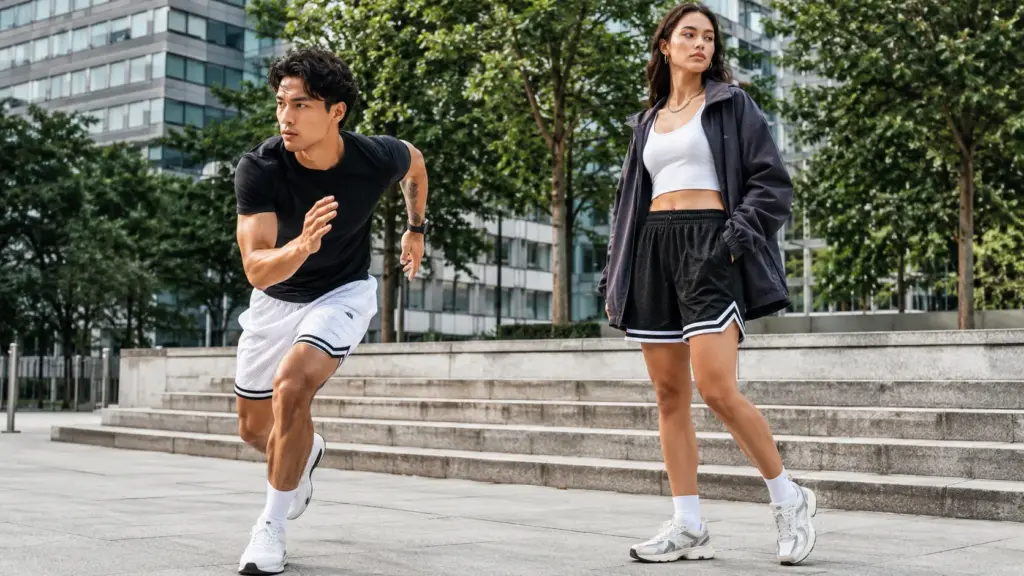 mesh shorts streetwear style