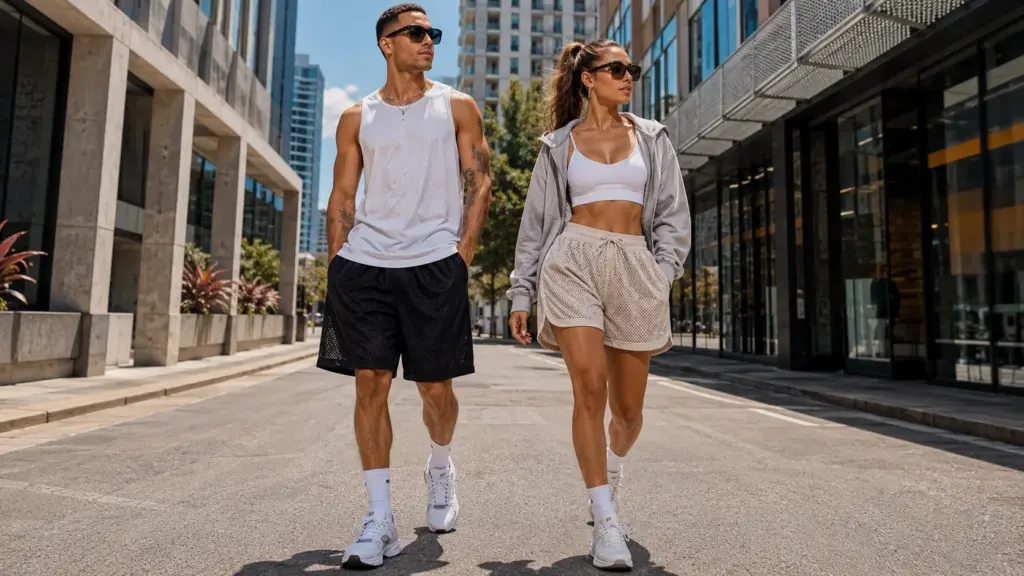 mesh shorts sportswear and streetwear