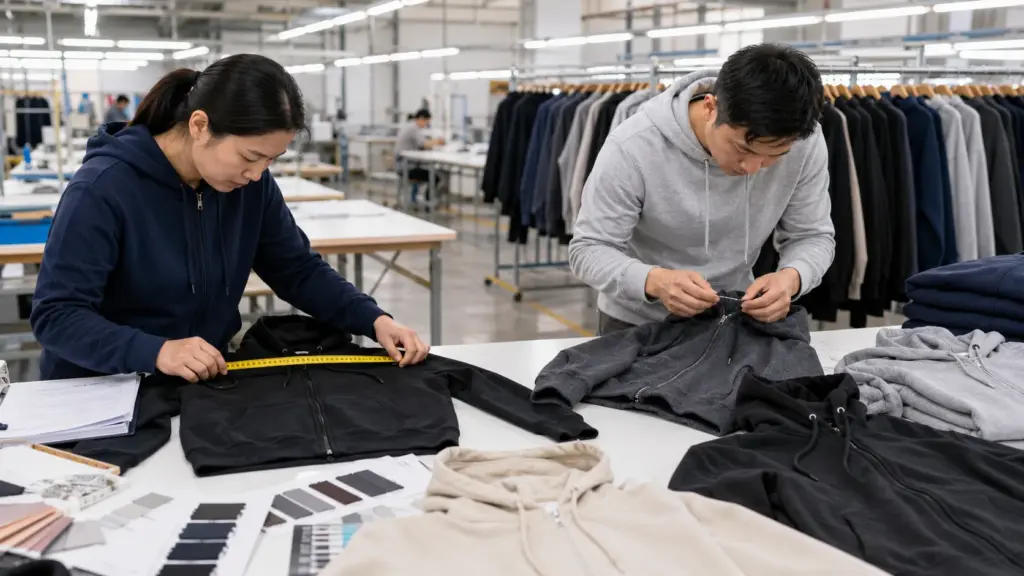 Hoodie Quality Control Production