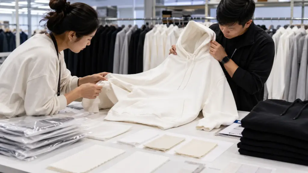 white hoodie fabric