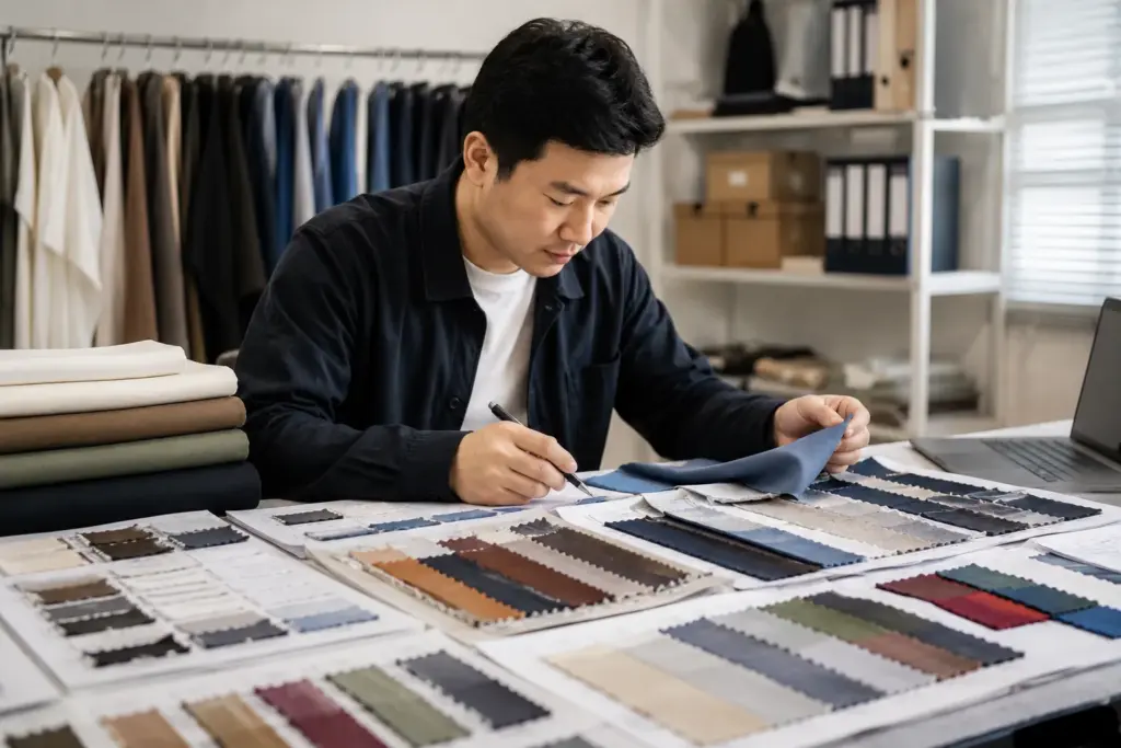 final fabric decision for bulk clothing
