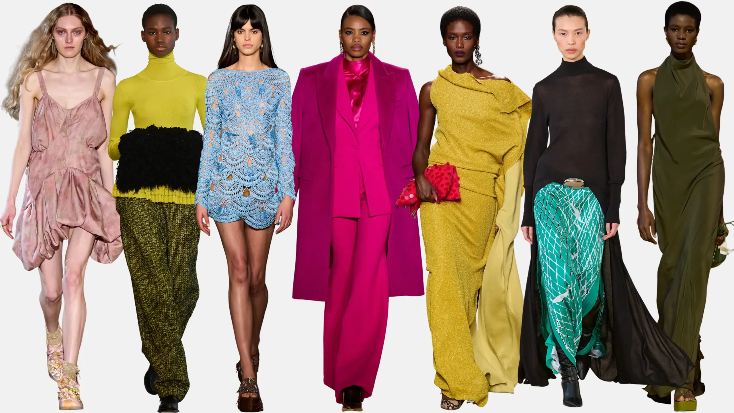 Pantone New York Fashion Week Fall 2026 color trend collage