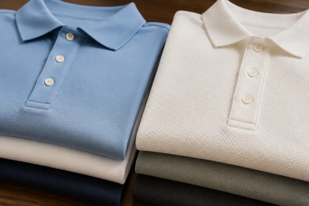 Interlock vs Piqué Polo Shirts