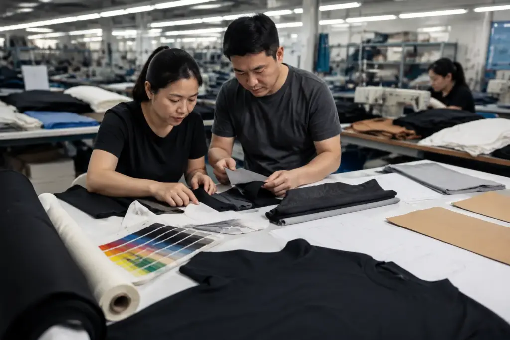 custom tshirt manufacturing process