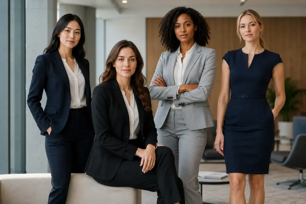 Business formal attire for women
