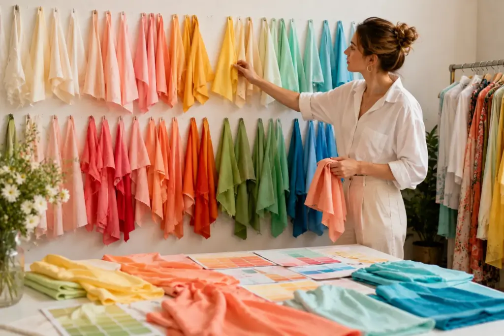 light warm and bright spring color palette