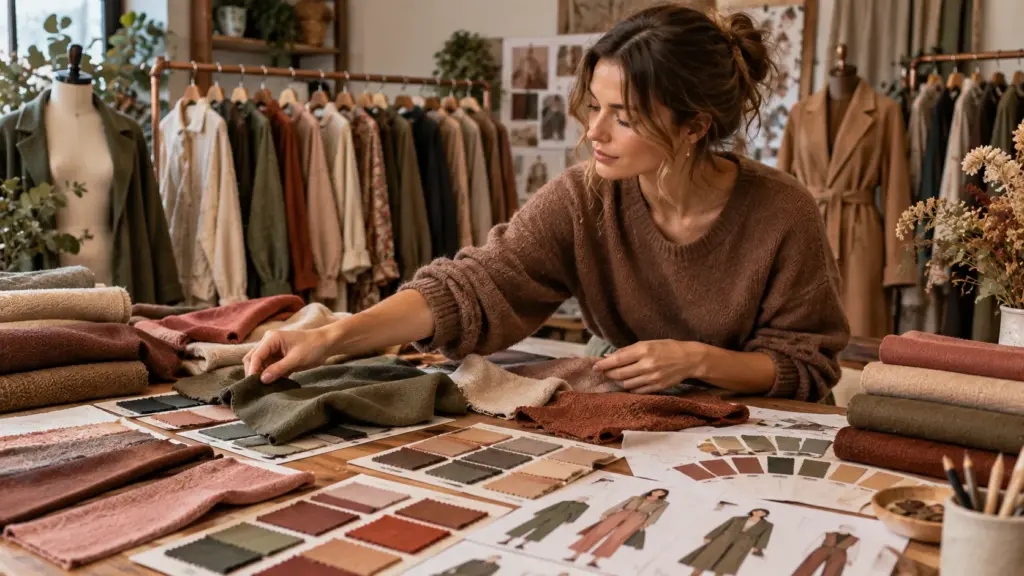 Soft Autumn clothing collection development