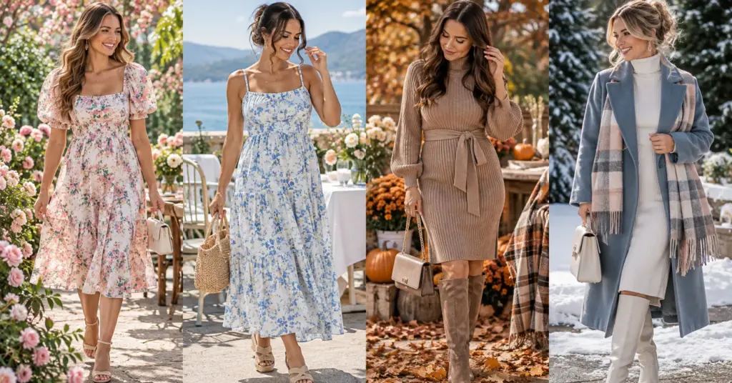 Baby Shower Guest Outfits for Spring Summer Fall and Winter