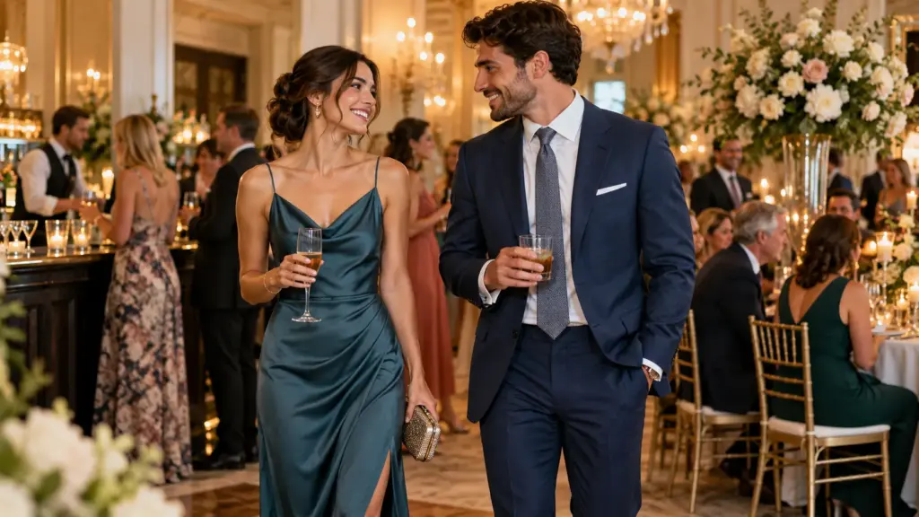 Semi-formal wedding guest outfit ideas